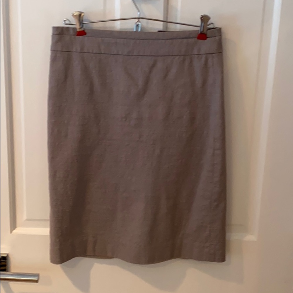 JCREW grey pencil work skirt